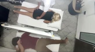 Couple Massages Are Recorded While The Woman Is Fucked Next To Her Husband