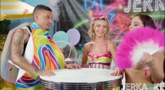 Jerkaoke – Petite Blonde Chloe Temple Invites You To The Candy Shop – Are You Coming?